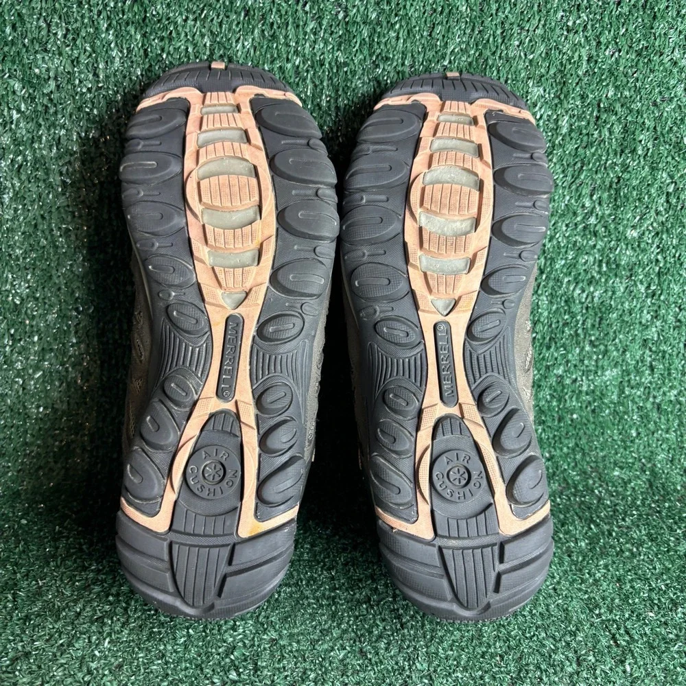 Merrell Waterproof Suede Mesh Air Cushion Gorpcore‎ Hiking Shoes Brown Womens 11